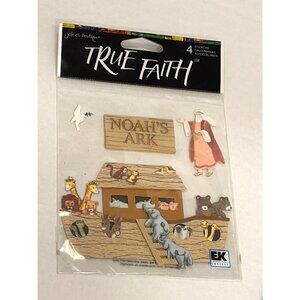 JOLEES TRUE FAITH TFJB09 NOAH'S ARK STICKER COLLAGE EMBELLISHMENT